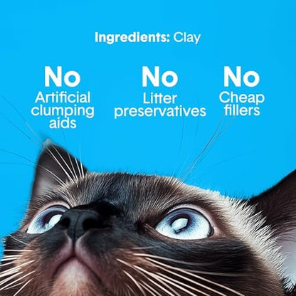 Boxie Premium Unscented Clumping Cat Litter 30+ Day Odor Control 28 lb