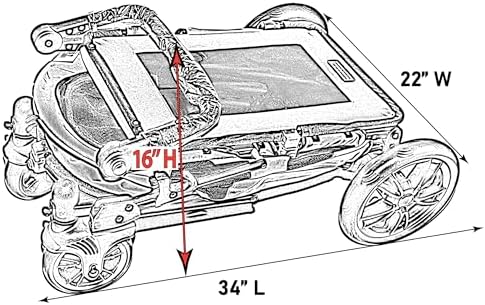 Pet Gear No-Zip Excursion Pet Stroller, Graphite