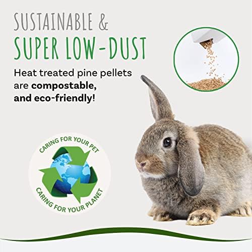 Small Pet Select Pine Pellet Bedding for Rabbits & Guinea Pigs, 8 lb