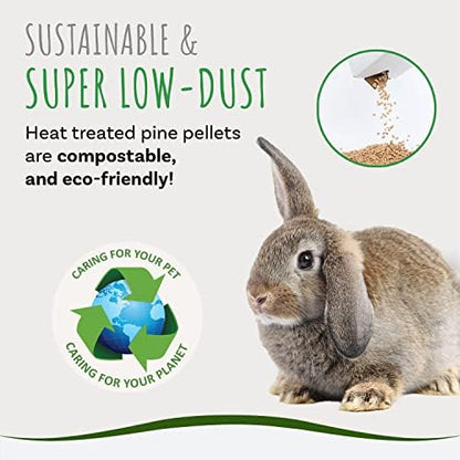 Small Pet Select Pine Pellet Bedding for Rabbits & Guinea Pigs, 8 lb