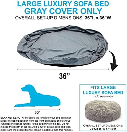 Sport PET Luxury Waterproof Pet Bed, Soft Fleece Pet Blanket, Replacement Covers, Machine Washable