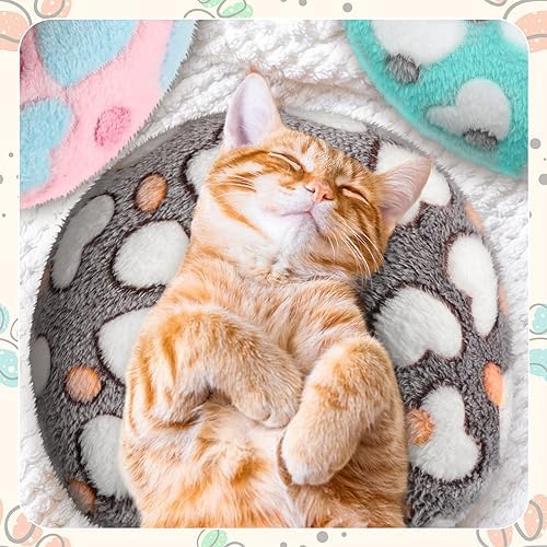 Sweetude 4 Pcs Cat Pillow Calming Pet Dog Neck Pillow, Heart, Medium