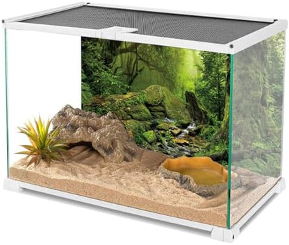 Forest Green Tree Terrarium Backdrop Reptile Habitat Background 30x12 in
