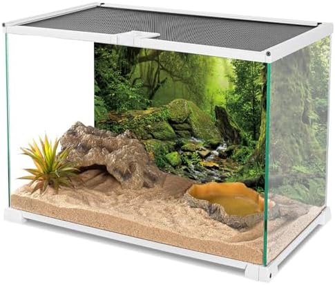 Forest Green Tree Terrarium Backdrop Reptile Habitat Background 30x18 in