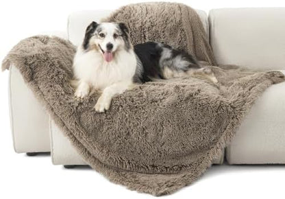 Bedsure Waterproof Dog Blankets for Large Dogs, Fluffy Faux Fur, 50×60"