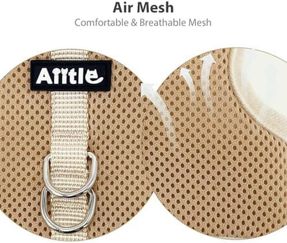 AIITLE Breathable Bunny Harness and Leash Set Escape Proof, Beige S