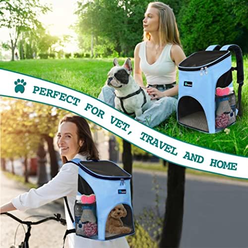 PetAmi Cat Backpack Carrier for Small Dogs and Large Cats, Airline Approved