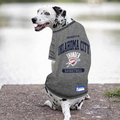 Pets First NBA Licensed Hoodies & T-shirt for Dogs & Cats, Oklahoma City Thunder, Medium