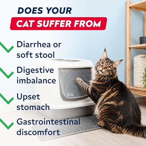 STRELLALAB Cat Probiotics Powder, 108 Scoops – Daily Probiotic for Cats