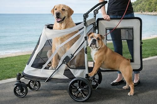 Pet Gear No-Zip Expedition Pet Stroller, Light Graphite