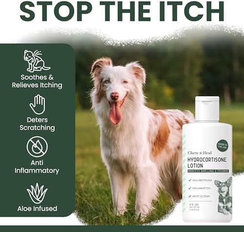 Hydrocortisone Lotion for Dogs - 4 fl oz Anti Itch Cream for Skin