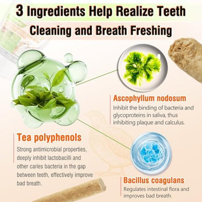 Freezed Drying 100g Cat Chew Sticks Quail Flavor, Cat Teething Sticks for Teeth Cleaning Dental Care, Cats Chew Toys for Fresh Breath