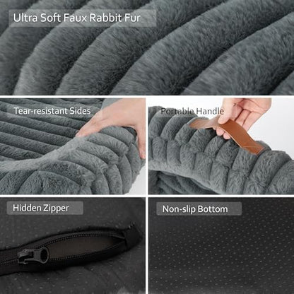 Orthopedic Dog Bed, Memory Foam Bolster Bed for Small Dogs
