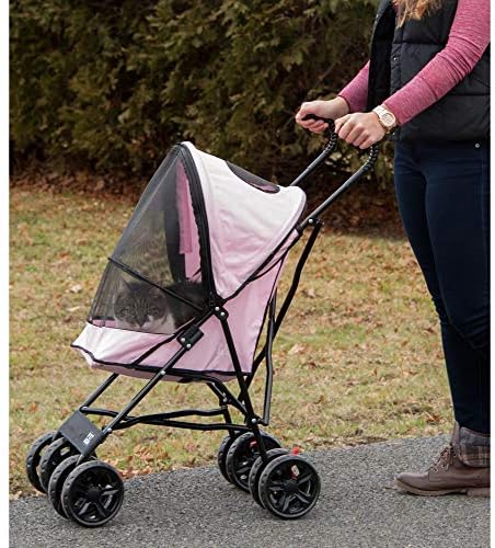 PET GEAR TRAVEL LITE PET STROLLER, PINK