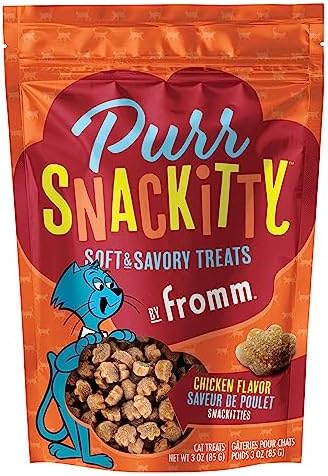 Fromm PurrSnackitty Chicken Flavor Snackitties Treats - Premium Soft & Savory Cat Treats - 3 oz