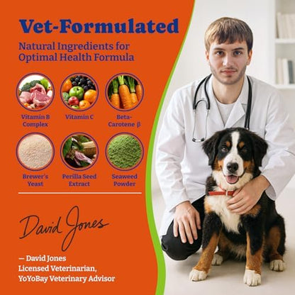 Flea & Tick Prevention for Dogs Chewables,Dog Immune Support Supplement