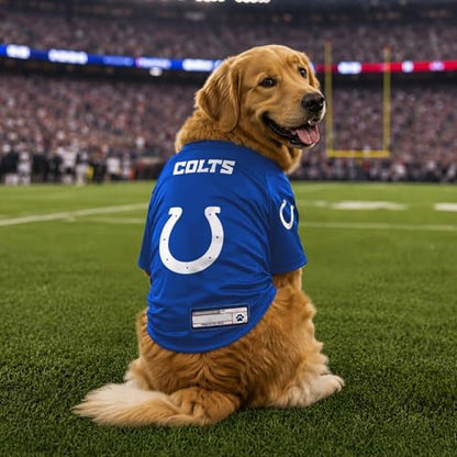 Littlearth NFL Indianapolis Colts Stretch Pet Jersey, Team Color, Medium