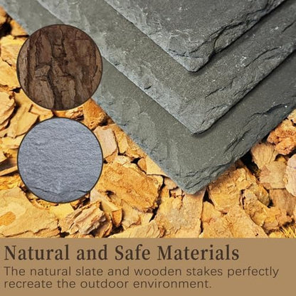 Bearded Dragon Basking Platform,Reptile Slate Basking Rock,Large