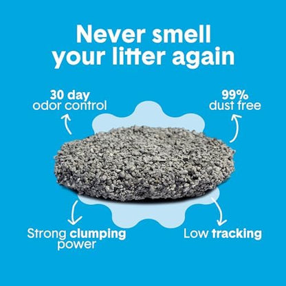 Boxie Premium Unscented Clumping Cat Litter 30+ Day Odor Control 28 lb