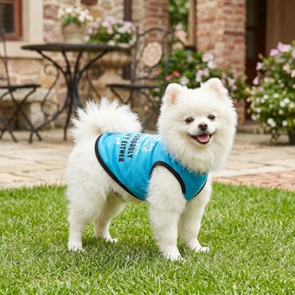 hoyuwak 8 Pieces Pet Shirts Funny Dog Printed Clothes Dog Sleeveless Vests