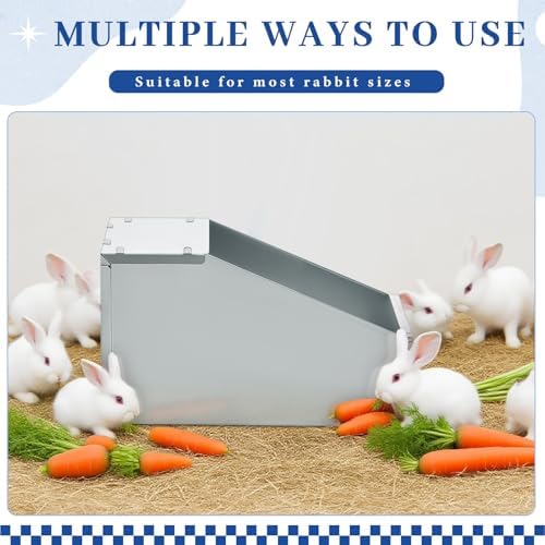 4 Pcs Galvanized Metal Rabbit Nesting Box, 20 * 14 * 12 Inch