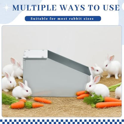 4 Pcs Galvanized Metal Rabbit Nesting Box, 16 * 11.5 * 11.5 Inch