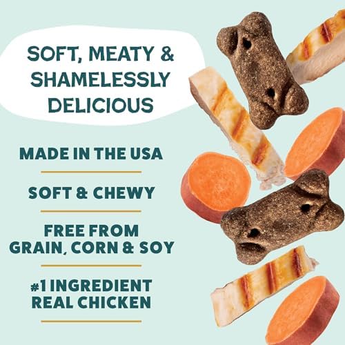 Shameless Pets Cheeky Chicken Meaty Tenders, Soft Dog Treats, 1.5lb
