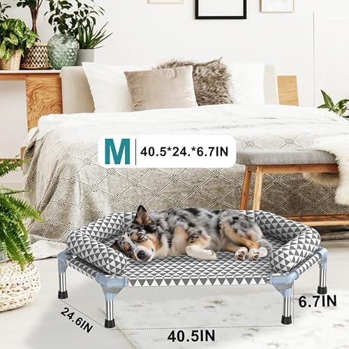 Kuntrust Orthopedic Dog Bed for Medium Dogs，U-Shaped Bolster ，Up to 100 lbs