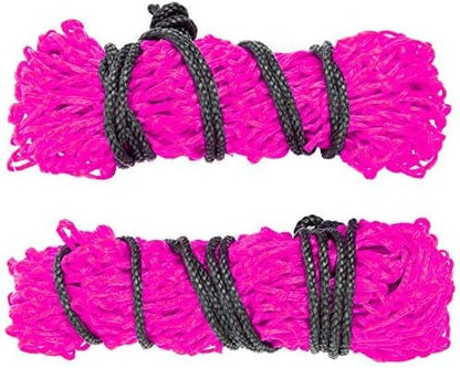 Majestic Ally 2 pcs Slow Feed 42” Hay Net for Horses, Strong Small 2x2” Holes, Nylon Rope Hanging, Adjustable Travel Feeder for Trailer and Stall, Simulates Grazing, Reduce Waste