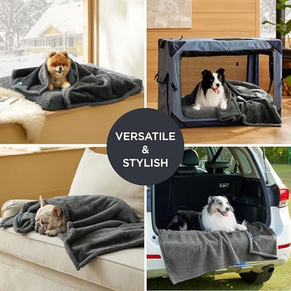 Bedsure Self Warming Waterproof Blanket for Bed - Twin Size (80"x60") Grey