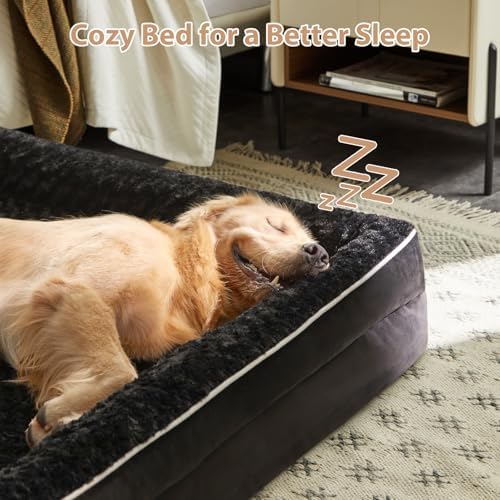 WNPETHOME Orthopedic Washable XL Dog Bed for Senior Dog Cozy Sleep