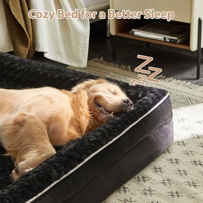 WNPETHOME Orthopedic Washable XL Dog Bed for Senior Dog Cozy Sleep