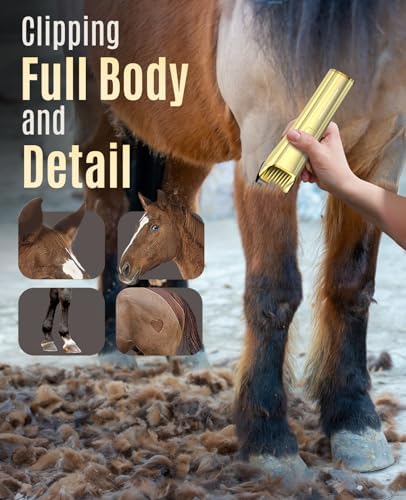 oneisall Cordless Horse Clippers for Horse Grooming RK 034