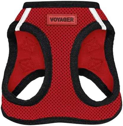 Voyager Step-in Air Dog Vest Harness - Red/Black Trim, Large