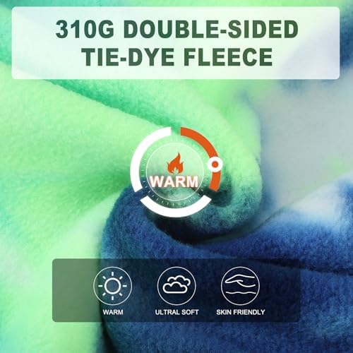 BEAUTYZOO Tie Dye Dog Hoodie Sweaters for Small Medium Size Dogs Girls Boys- Premium Quality, Ultra Soft, Superior Comfort Fit,Breathable Fleece Hooded Sweatshirt- Cold Weather Pet Clothes Winter Coat