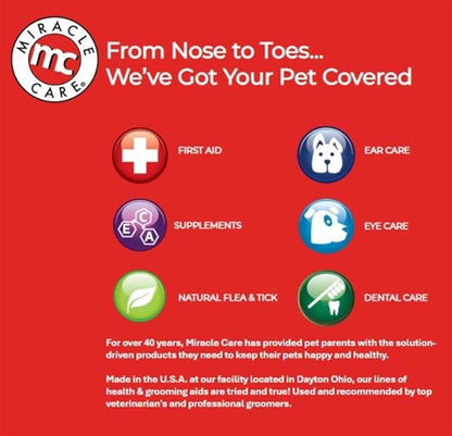 Miracle Care Kwik Stop Styptic Gel Swabs for Dogs, Cats and Birds, 3 Single Use Applicators, Fast Acting Blood Stop with Pain Relieving Benzocaine