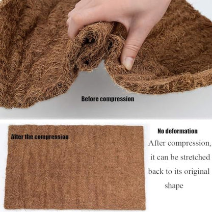Hamiledyi Reptile Carpets 4Pcs Natural Coconut Fiber Tortoise Carpet Mats