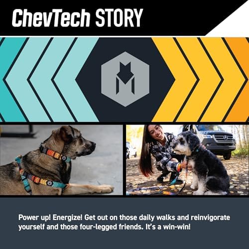 Wolfgang Wide Venture Dog Collar Chevtech Print X-Large