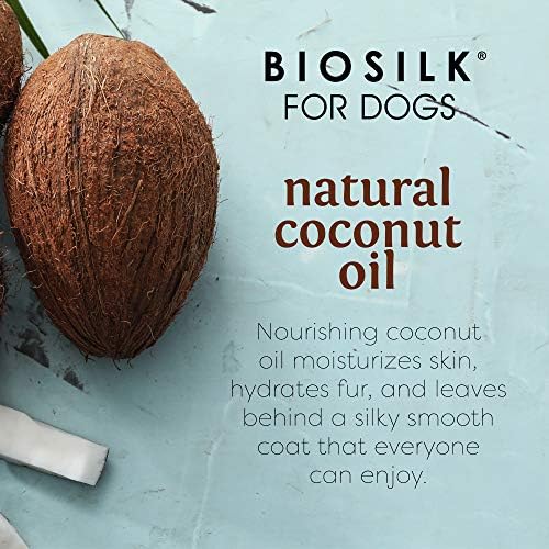 BioSilk for Dogs Silk Therapy Shampoo, with Coconut Oil, 12 Fl Oz, 6-Pack