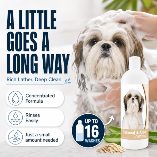 Healthy Breeds Shih Tzu Oatmeal Shampoo with Aloe 16 oz