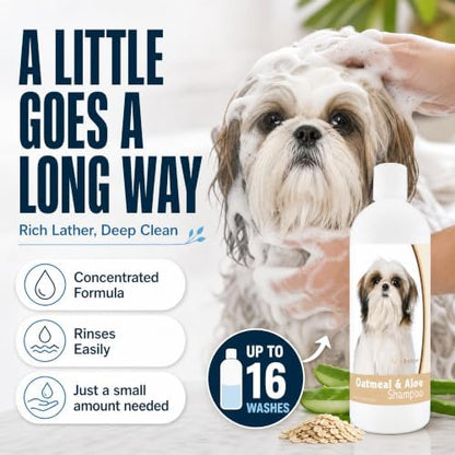 Healthy Breeds Shih Tzu Oatmeal Shampoo with Aloe 16 oz