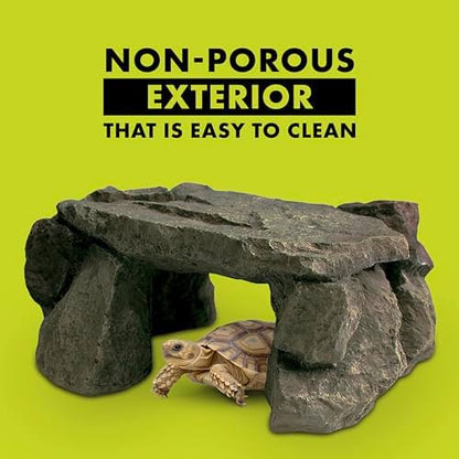 Zilla Shale Rock Den, Naturalistic Reptile Rock Décor, Medium