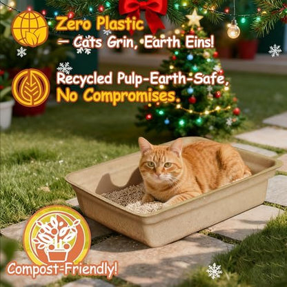 Disposable Litter Boxes for Cats Leak-Proof: 3/6/9/20/32-Pack Odor Control