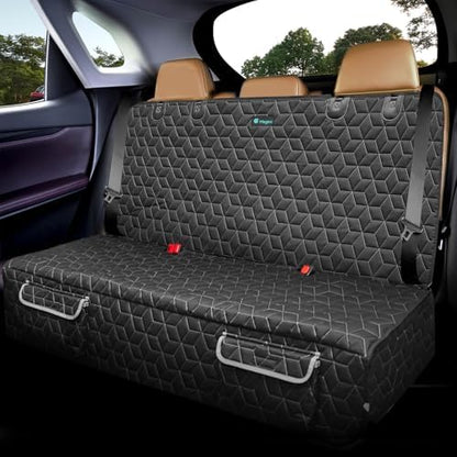 Meginc Dog Car Seat Cover-Waterproof Bench Back Seat Protector for SUV&Cars
