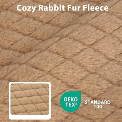 JOEJOY Orthopedic Dog Bed for Extra Large Dogs, Washable Dog Crate Bed Large Sized with Removable Cover, Egg Memory Foam Big Pet Beds, Brown, 47"x29"