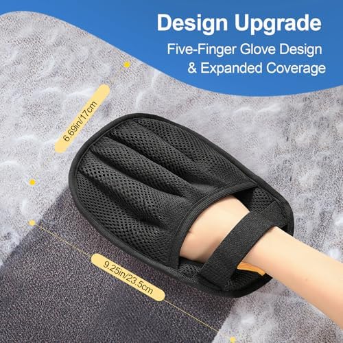2Pcs Pet Hair Removal Gloves Cat & Dog, Electrostatic Reusable Remover Tool
