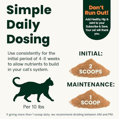 VetriScience Ultimate Strength Hip and Joint Powder for Cats, 60 Scoops