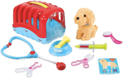 Kidoozie Just Imagine Groom 'N Care Pet Carrier. Perfect for Pretend Play as The Vet or The Groomer. for Children Ages 2+
