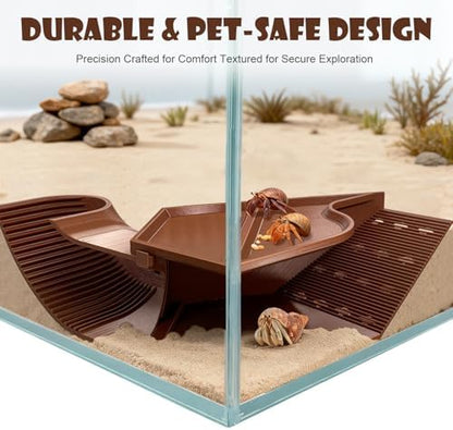 Hermit Crab Hideout & Reptile Hide, Leopard Gecko Tank Accessories