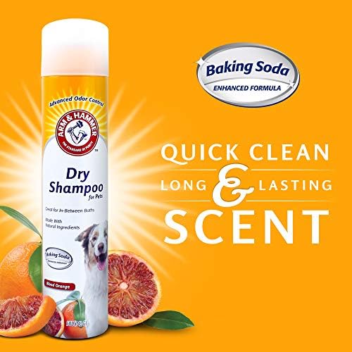 Arm & Hammer Aerosol Dry Dog Shampoo, Blood Orange, 5 Oz, 6-Pack